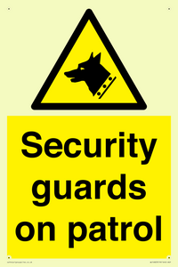 Security guards on patrol